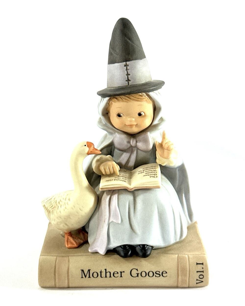 Enesco Mother Goose Figurine 1992 Lucie Attwell Ltd Ed 4801/18000 Fairy Tale